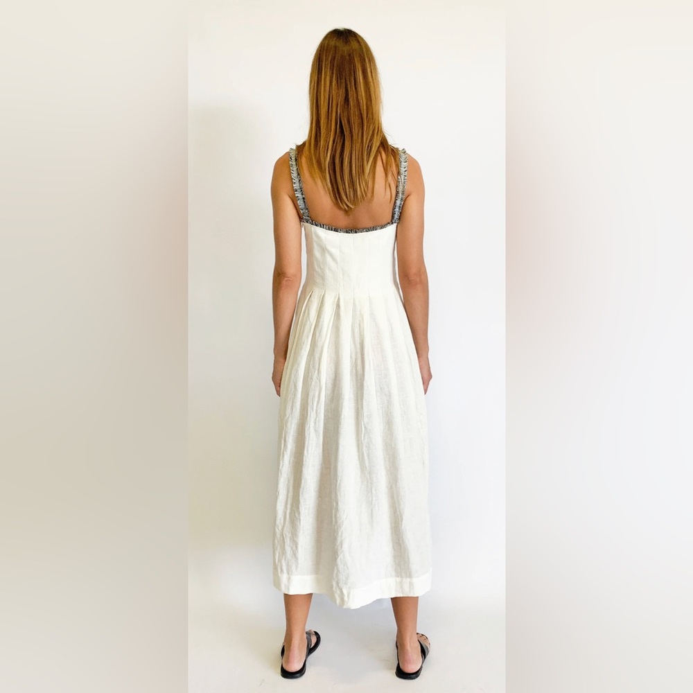 New Three Graces London 100% European Linen Dress UK size 10 - Picture 3 of 8